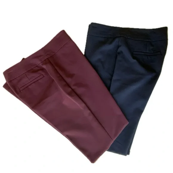 Ann Taylor factory size 4 curvy straight leg pants. GUC. You get both pairs! - Picture 2 of 5